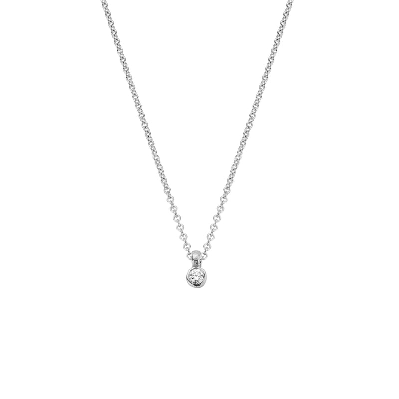 Silver Mini Diamond Necklace