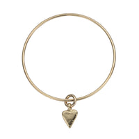 Gold Mini Heart Bangle