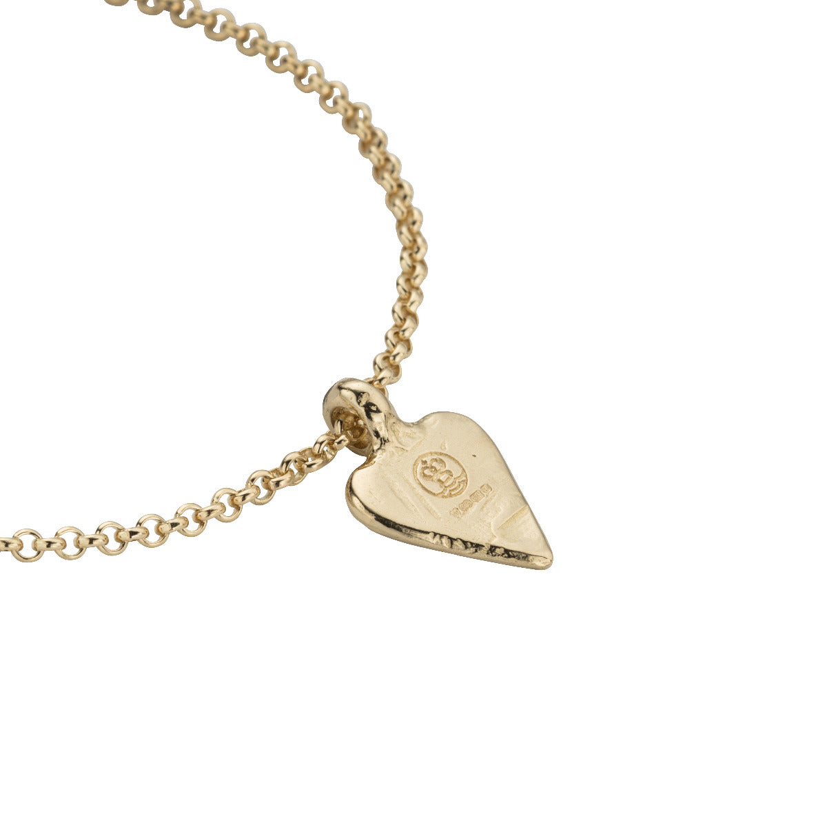 Gold Mini Heart Chain Bracelet