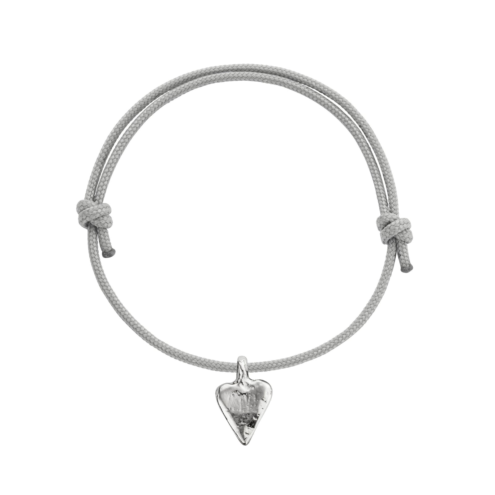 Silver Mini Heart Sailing Rope With Handwriting