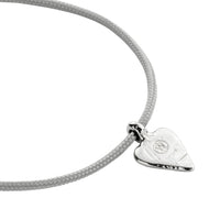 Silver Mini Heart Sailing Rope With Handwriting
