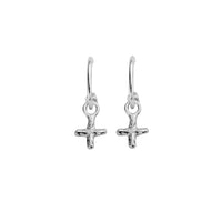 Mini Cupid Hoops With Mini Kiss Charms