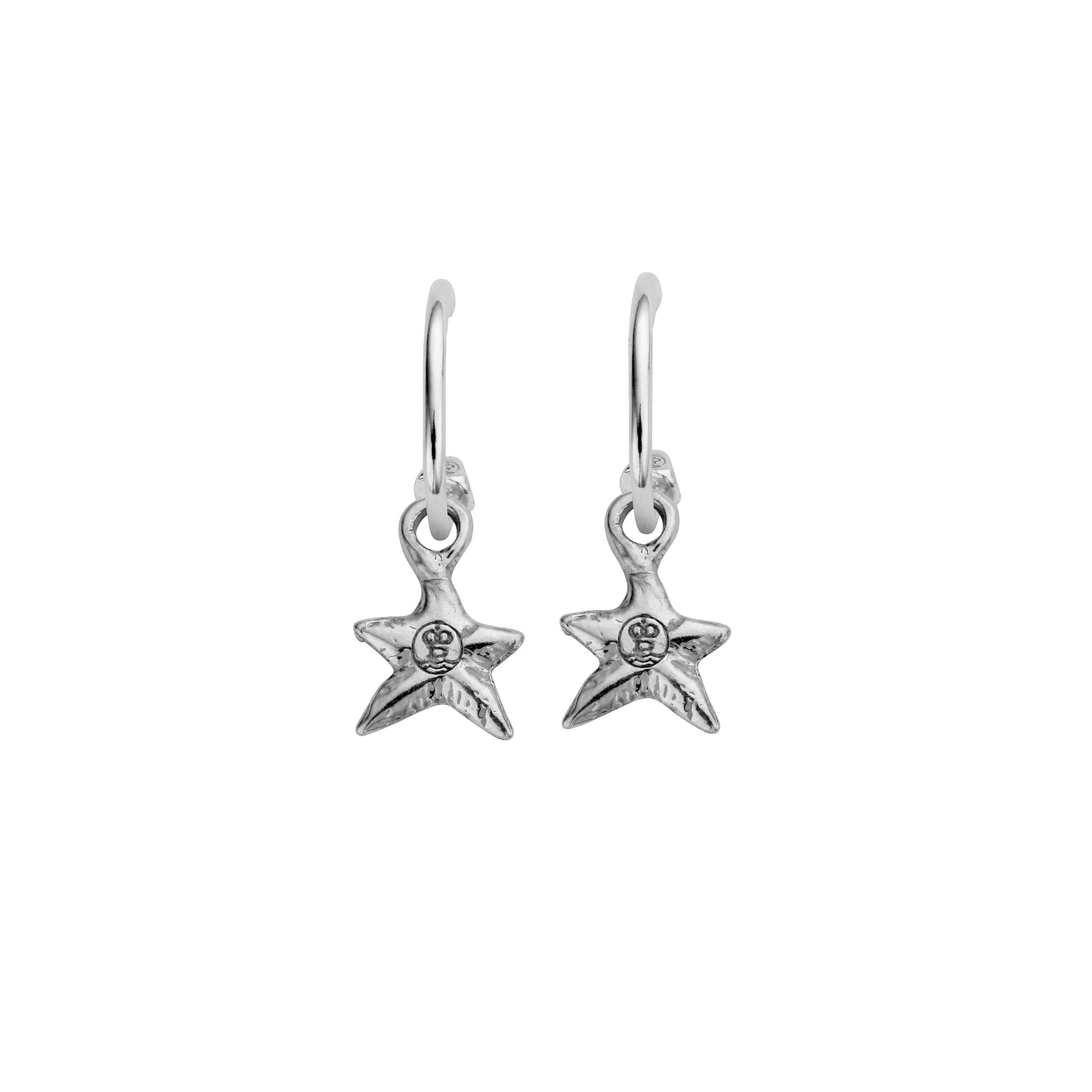 Mini Cupid Hoops With Mini Star Charms