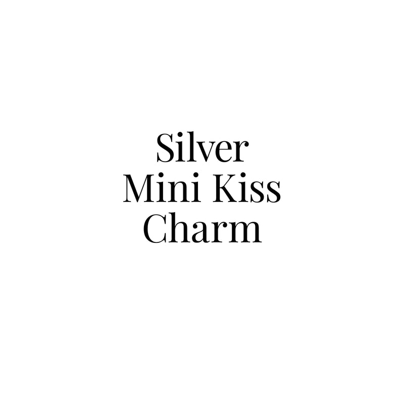 Silver Mini Kiss Charm