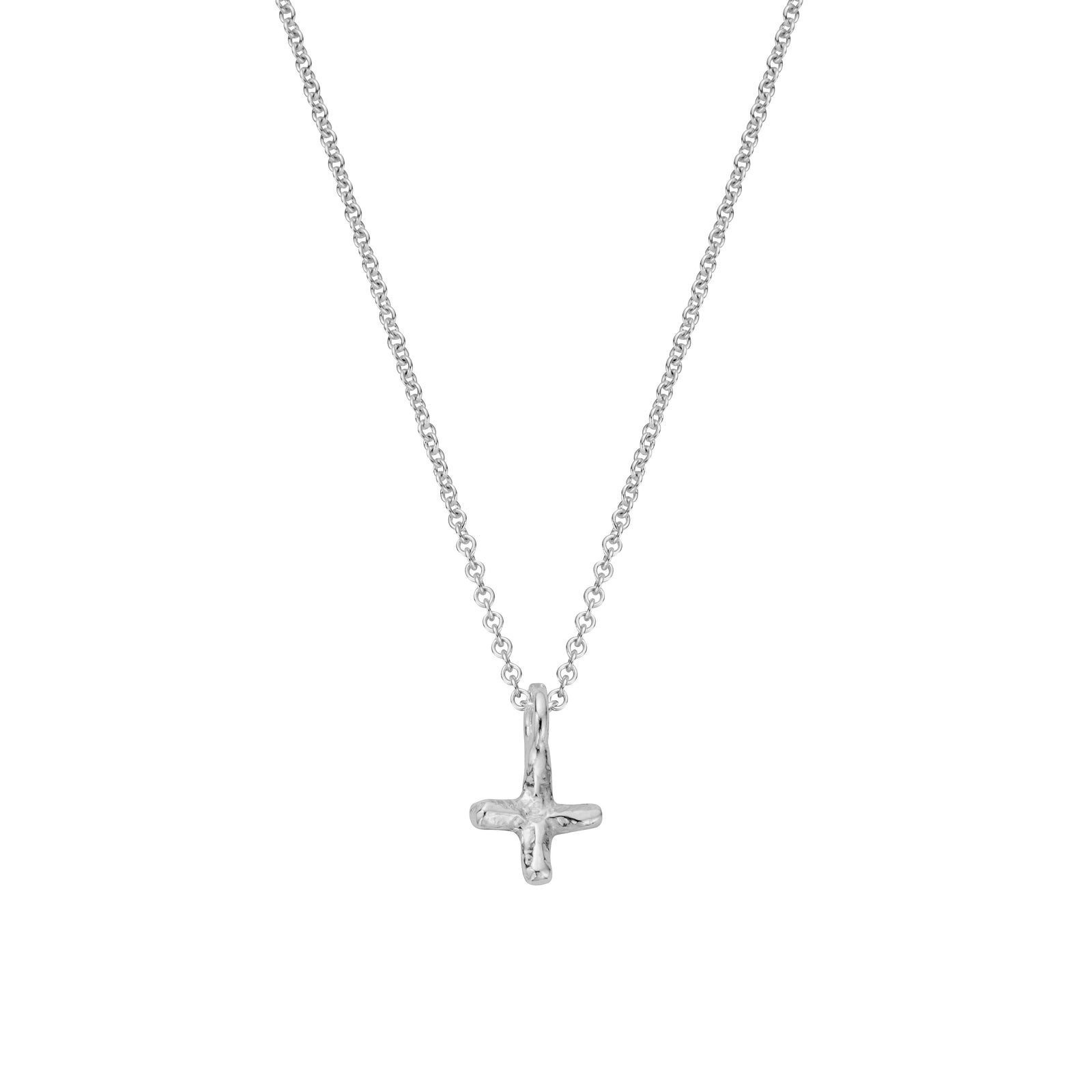 Silver Mini Kiss Necklace
