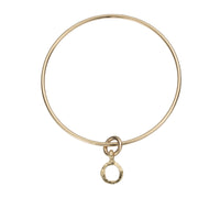 Gold Mini Open Circle Bangle