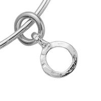 Silver Mini Open Circle Bangle