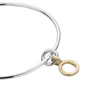 Silver & Gold Mini Open Circle Bangle