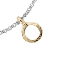 Silver & Gold Mini Open Circle Chain Bracelet
