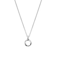 Silver Mini Open Circle Necklace