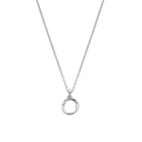 Silver Mini Open Circle Necklace
