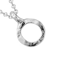 Silver Mini Open Circle Necklace