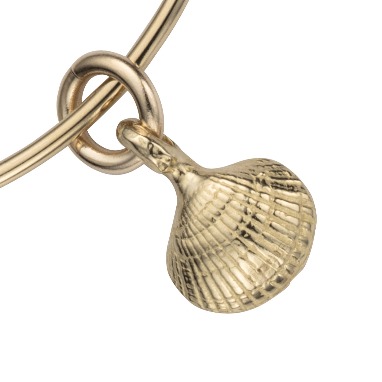 Gold Mini Shell Bangle