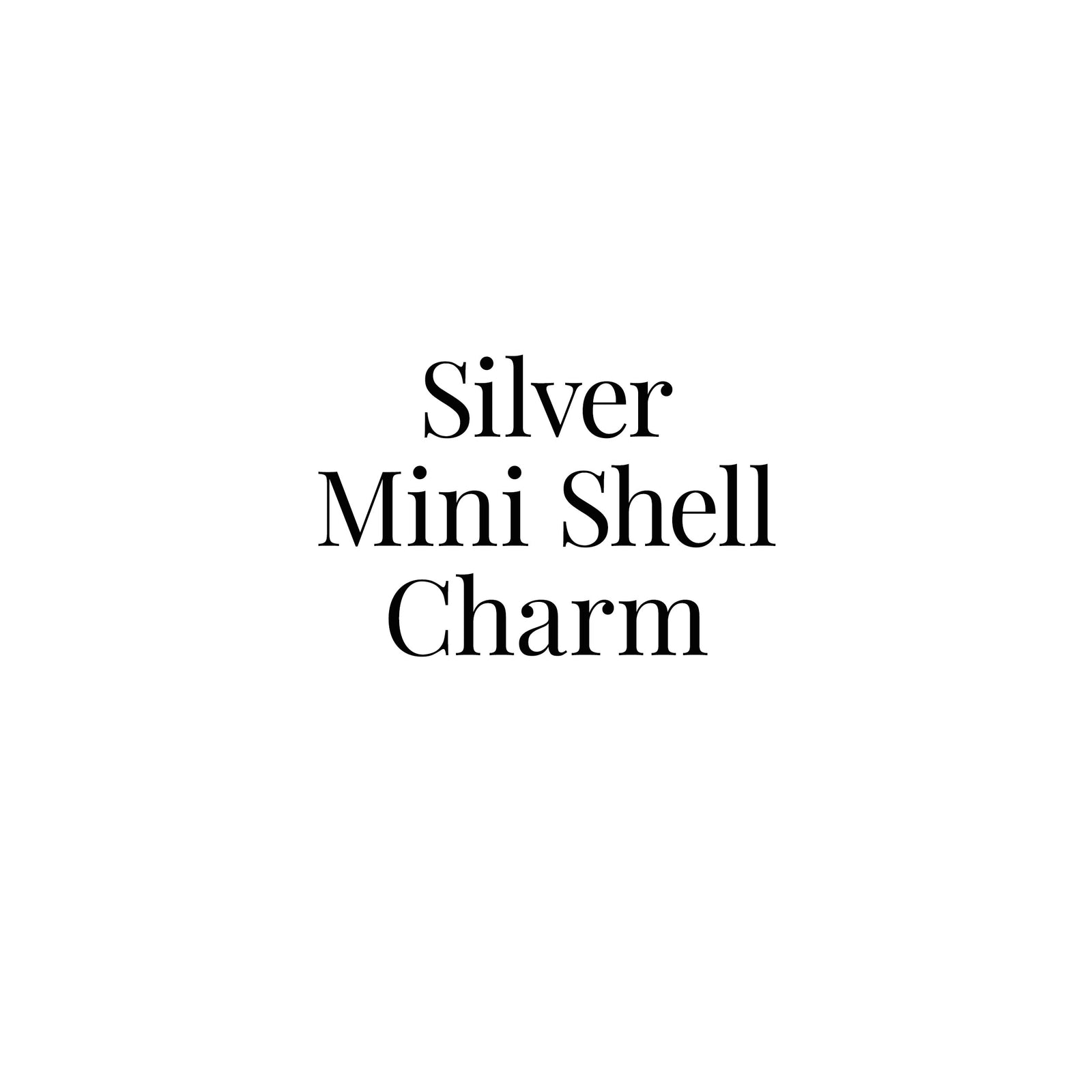 Silver Mini Shell Charm