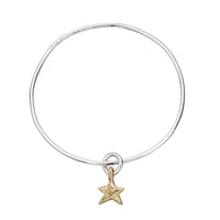 Silver & Gold Mini Star Bangle