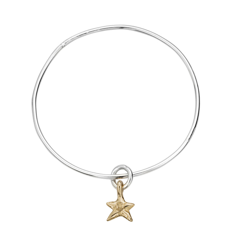 Silver & Gold Mini Star Bangle