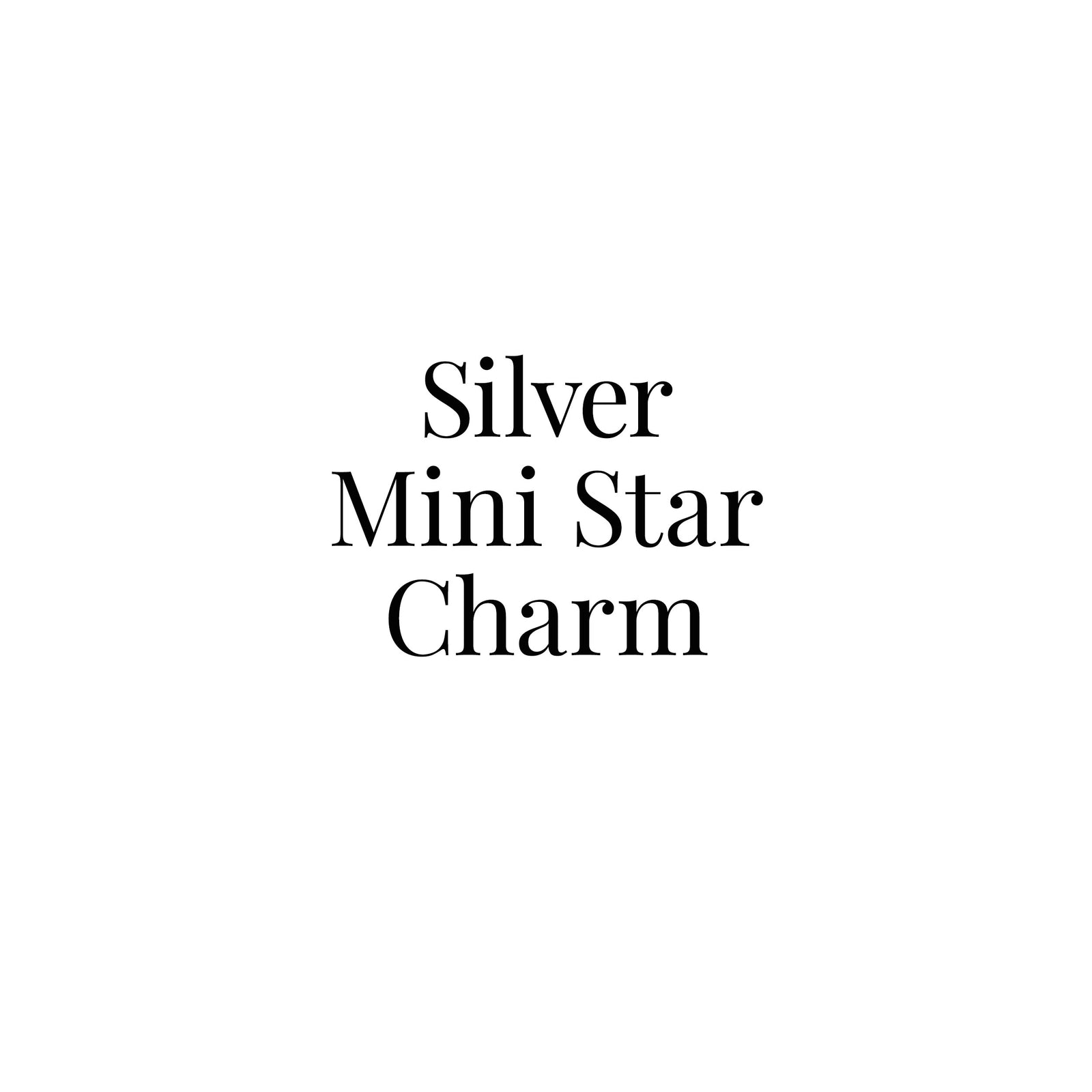 Silver Mini Star Charm