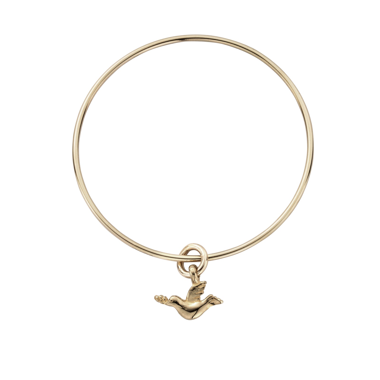 Gold Mini Turtle Dove Bangle
