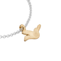 Silver & Gold Mini Turtle Dove Chain Bracelet
