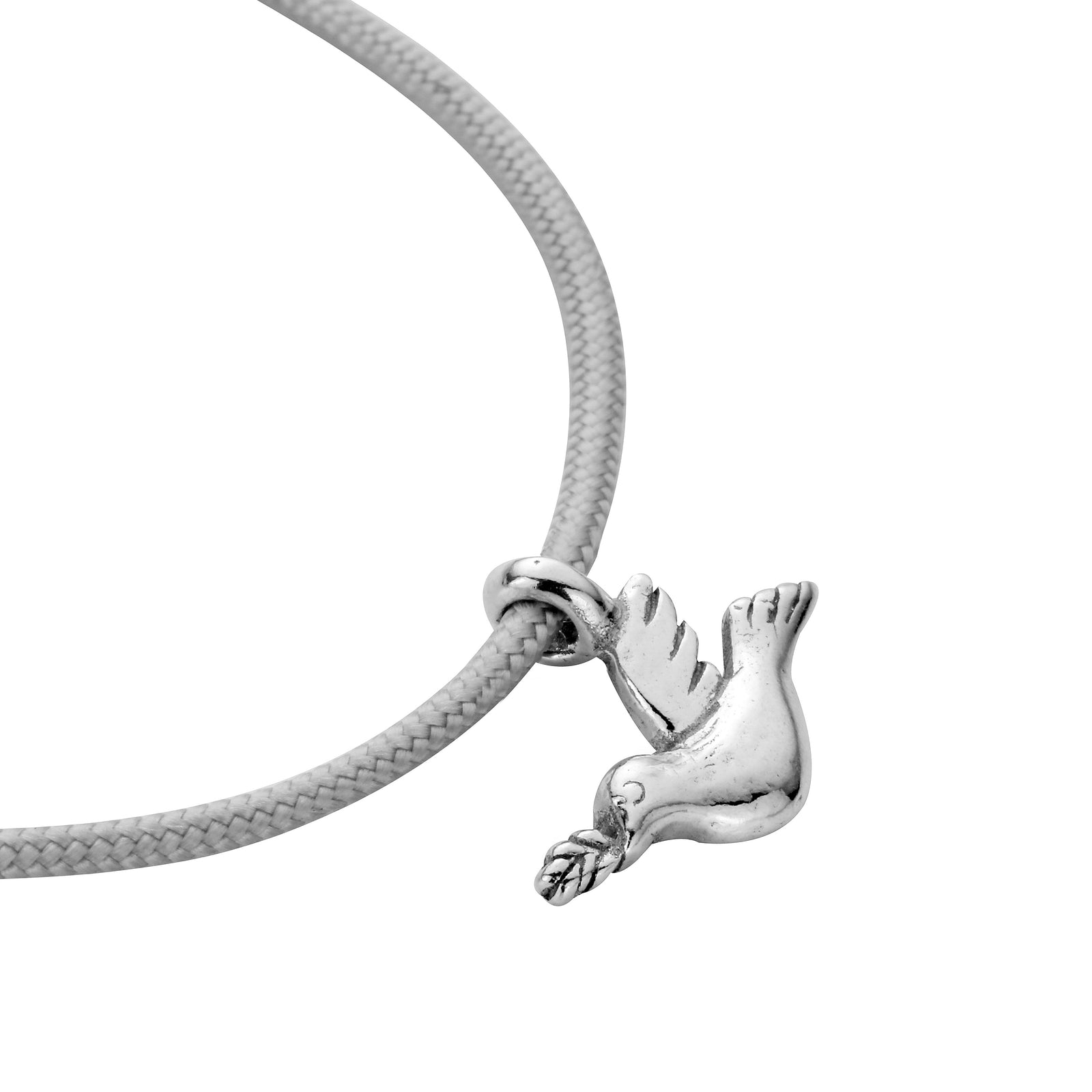 Silver Mini Turtle Dove Sailing Rope