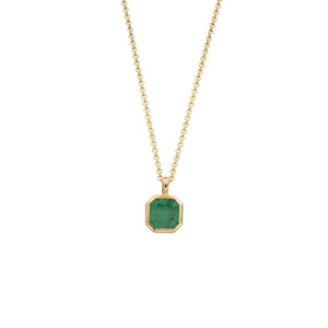 NATALIA Gold Emerald Necklace