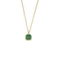 NATALIA Gold Emerald Necklace