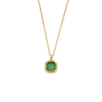 NATALIA Gold Emerald Necklace