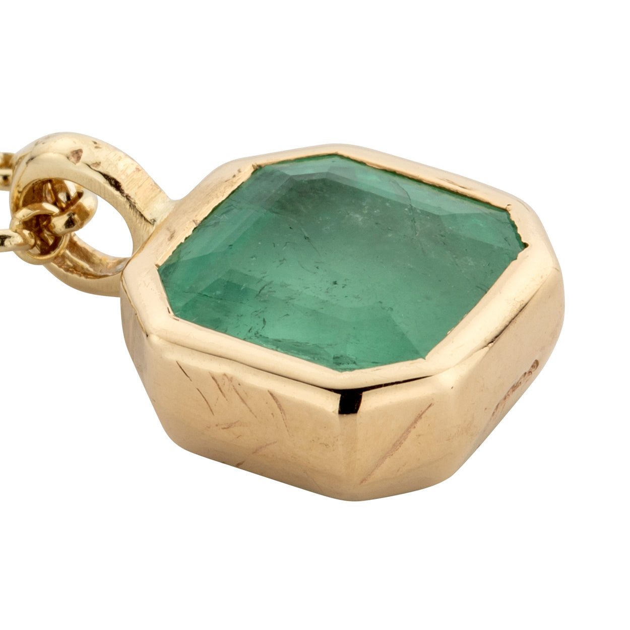 NATALIA Gold Emerald Necklace