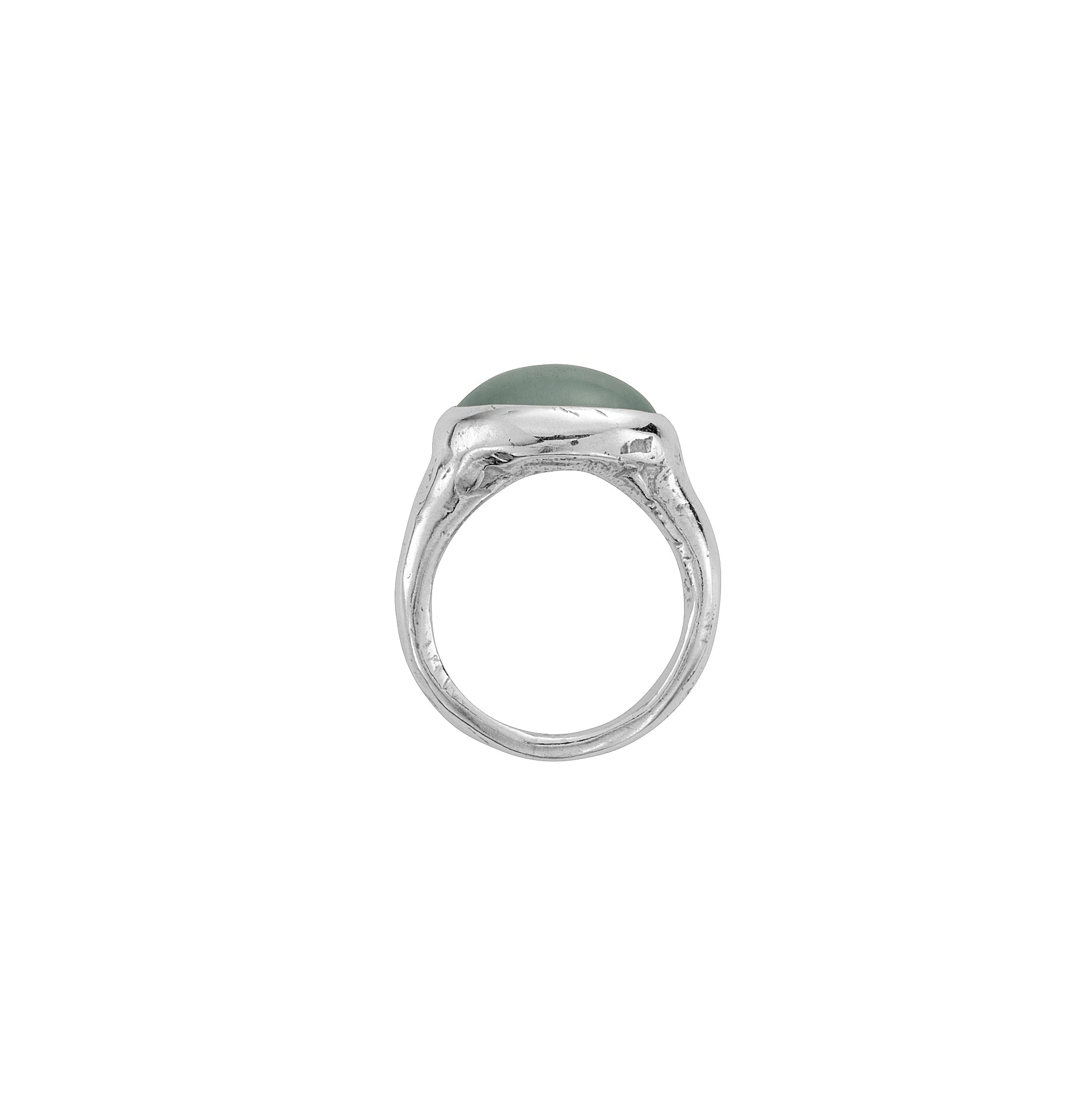 Silver Aquamarine Treasure Ring