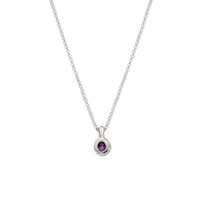 Silver Amethyst Original Baby Treasure Necklace