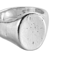 Silver Oval Signet Ring