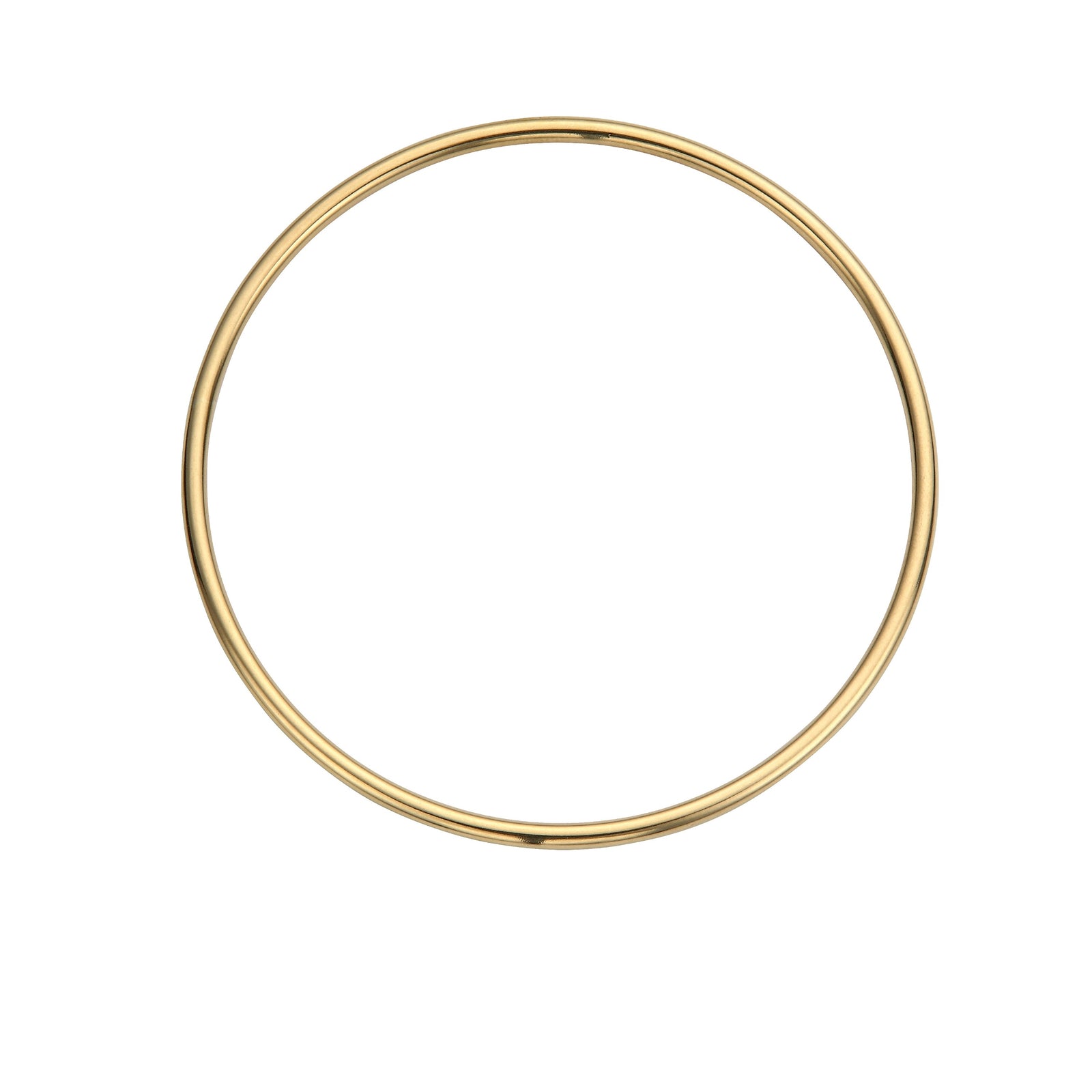 Unhallmarked - Gold Plain Midi Stack Bangle