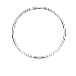 Unhallmarked - Silver Plain Maxi Stack Bangle