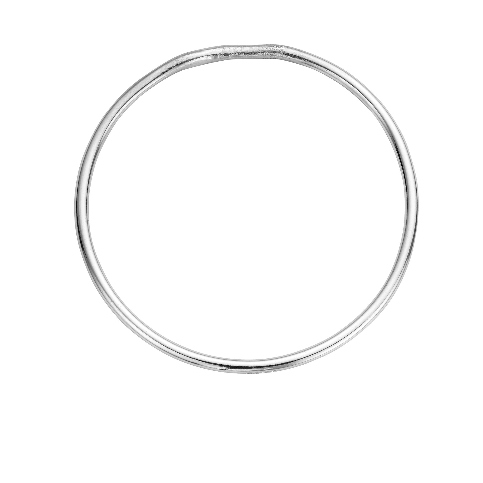Unhallmarked - Silver Plain Maxi Stack Bangle