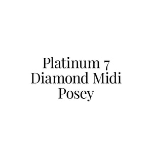 Platinum Midi 7 Diamond Posey Ring
