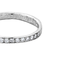 Platinum Pavé Set Diamond Mini Posey Ring