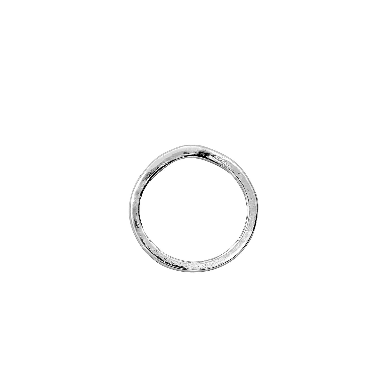 Platinum Ladies' Diamond Wave Band