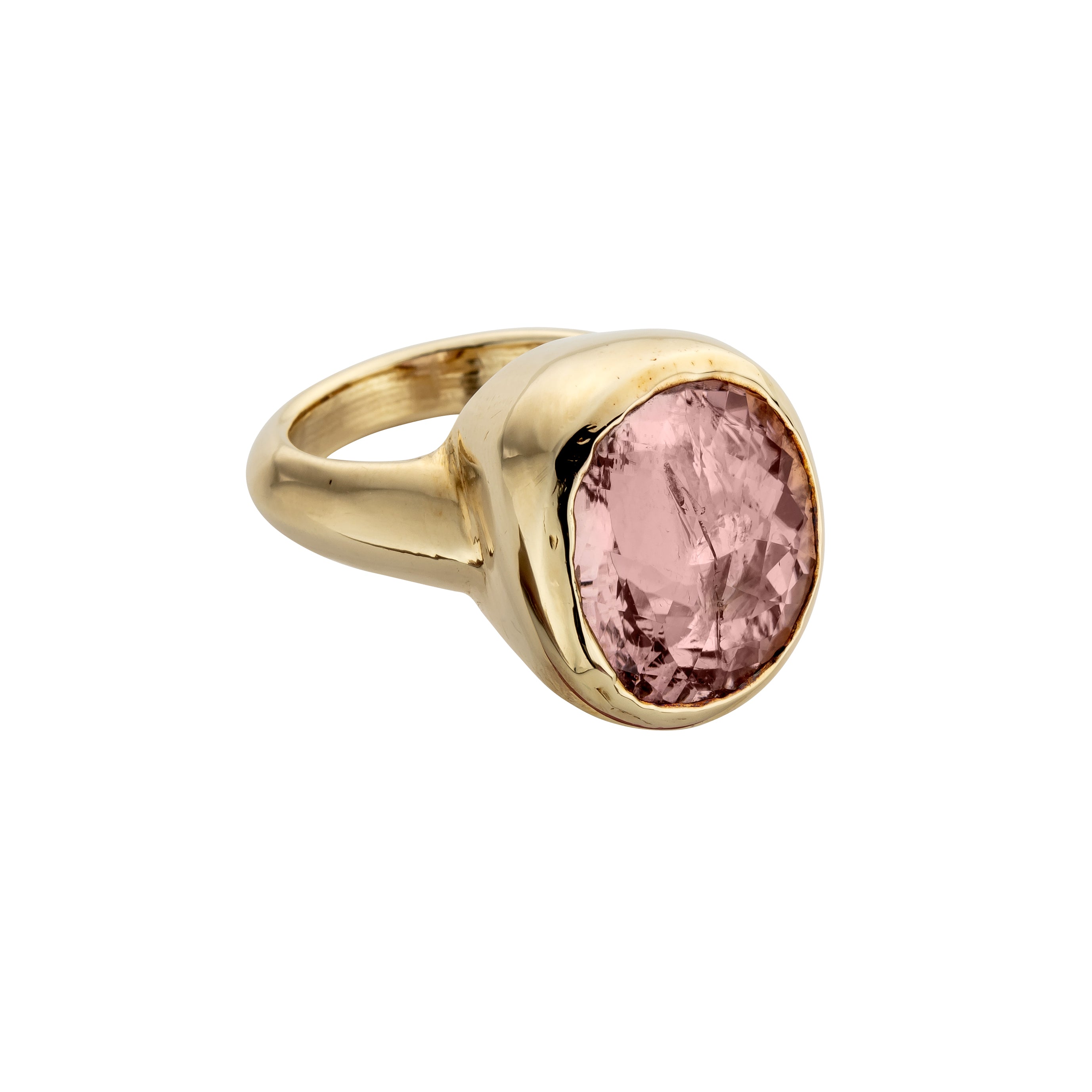 ROSEA Gold Morganite Ring