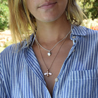 Rose Gold Large Honey Bee Necklace