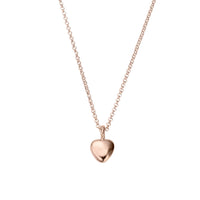 Rose Gold Midi Grateful Heart Necklace