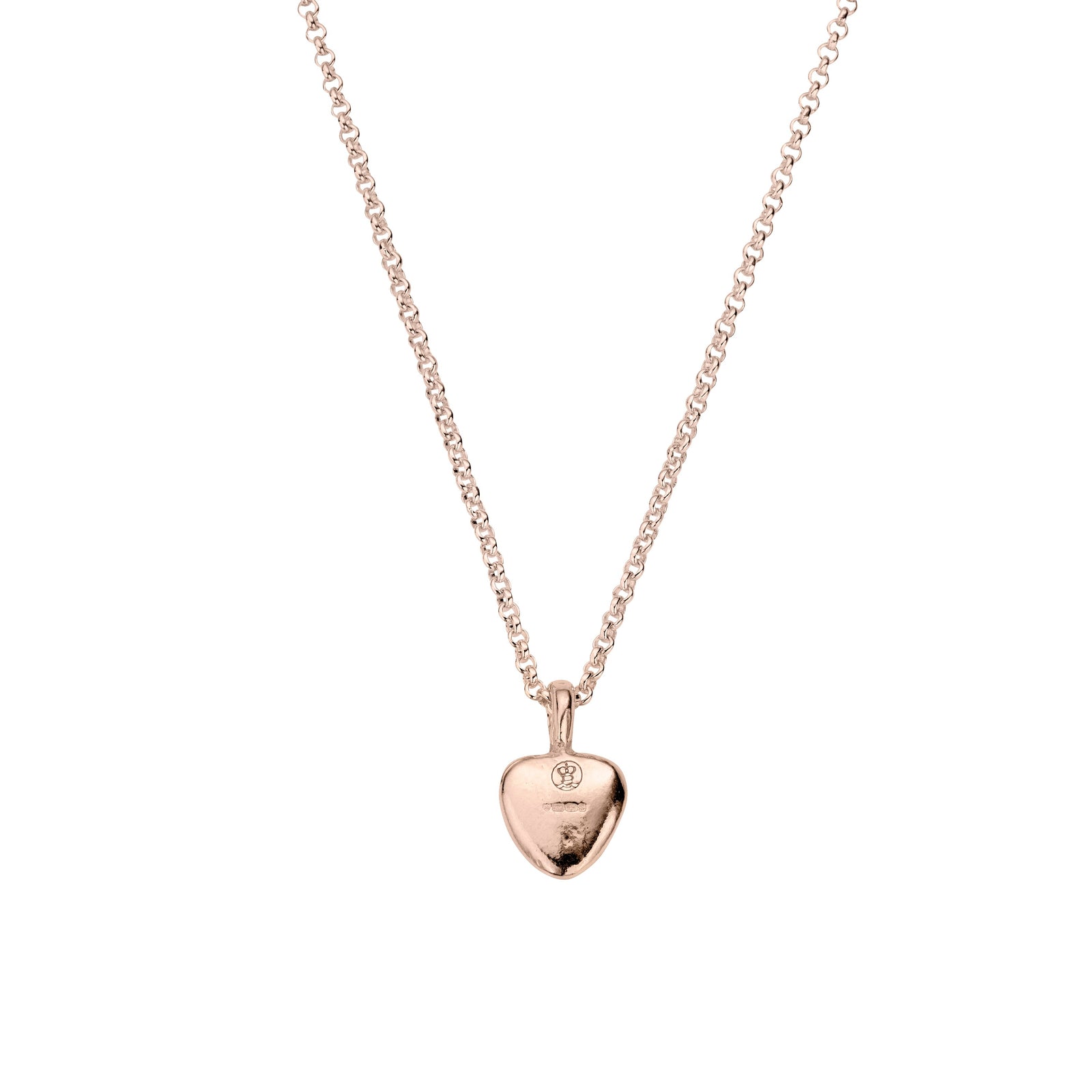 Rose Gold Midi Grateful Heart Necklace