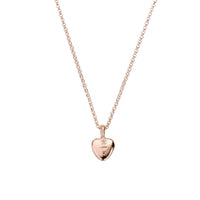 Rose Gold Midi Grateful Heart Necklace