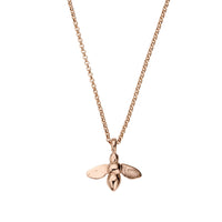 Rose Gold Large Honey Bee Necklace