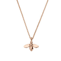 Rose Gold Large Honey Bee Necklace