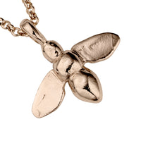Rose Gold Large Honey Bee Necklace