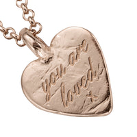Rose Gold Medium You Are Loved Necklace