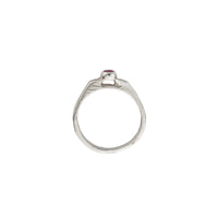 Silver Ruby Promise Ring