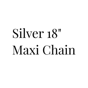 Silver 18" Maxi Chain
