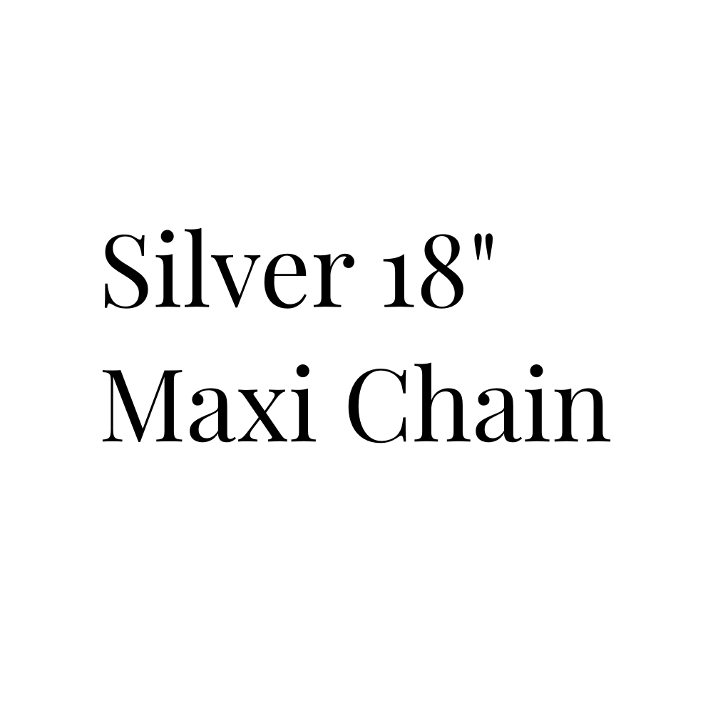 Silver 18" Maxi Chain