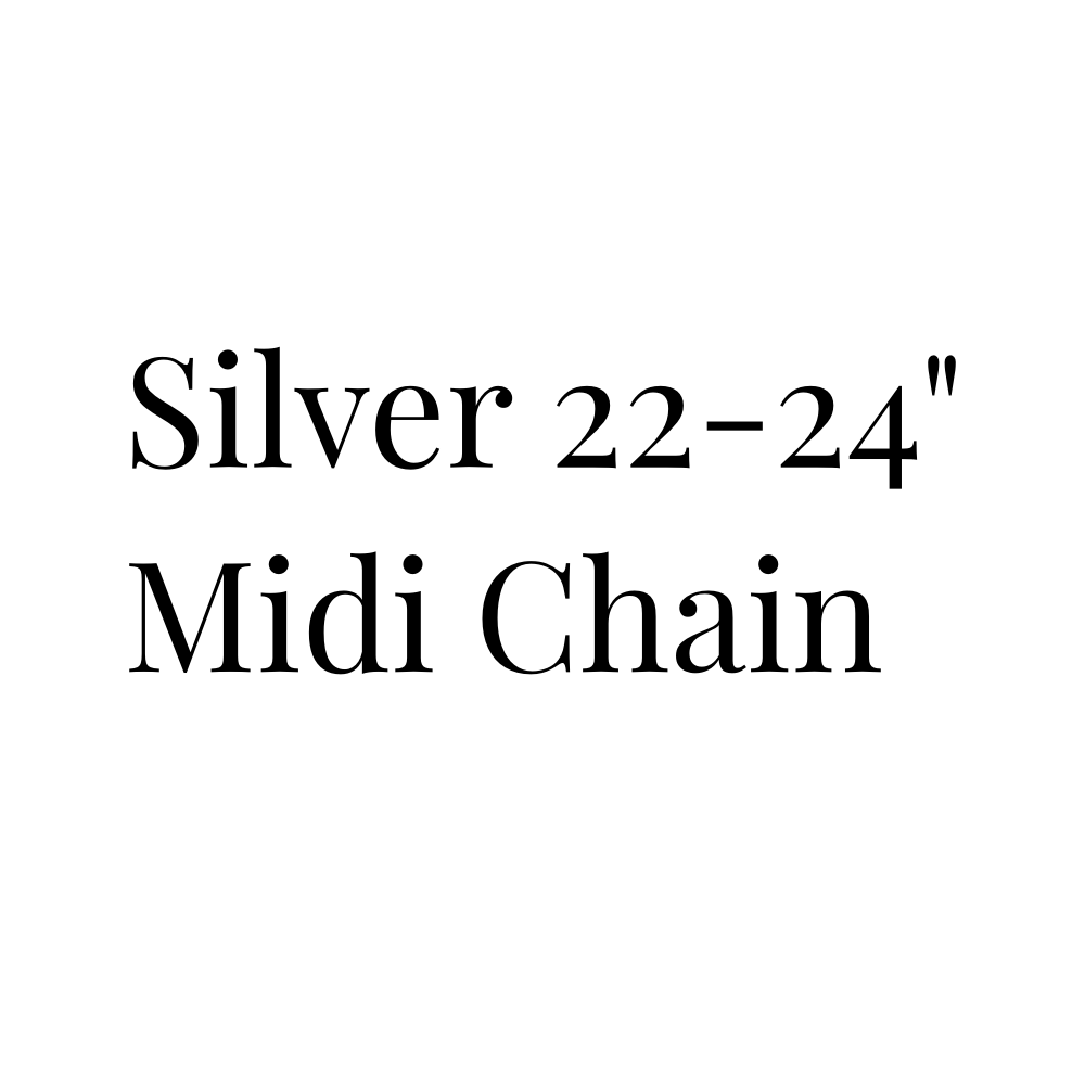 Silver Midi Chain - 22"-24"